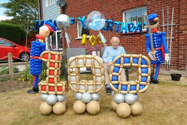 Second World War veteran Ron Cross from Alverstoke, celebrated his 100th birthday on Monday, June 8.

Picture: Sarah Standing (080620-9636)