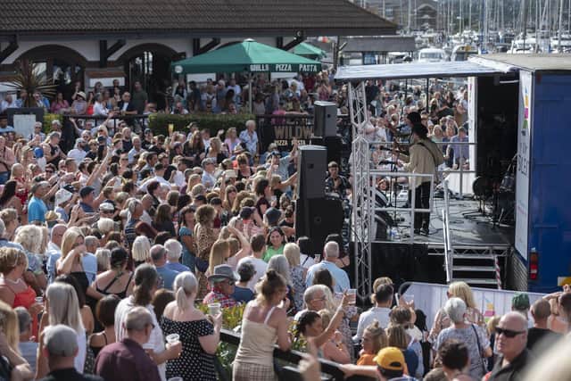 More than 11,000 music fans attended Port Solent's music event.