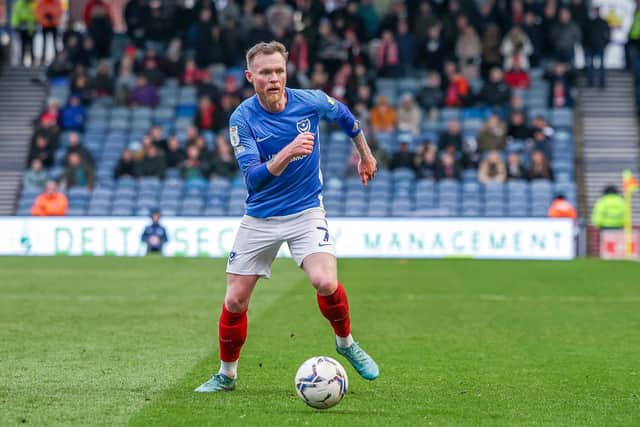 O’Brien in action for Pompey in 2021/22 League One campaign