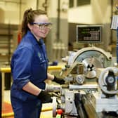 Asha Pickford, a second year Higher Apprentice at BAE Systems