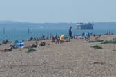 GV of Southsea on 14 September 2020

Pictured: People on the beach on Eastney Esplanade, Southsea
Picture: Habibur Rahman