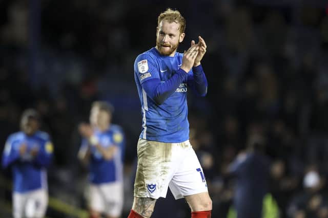 Connor Ogilvie is recalled to Pompey's side against Oxford United, replacing Clark Robertson. Picture: Robin Jones