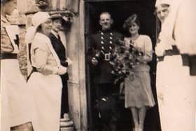 Charles and Betty Drawbridge after getting married in 1943. Picture: Jo Cooper