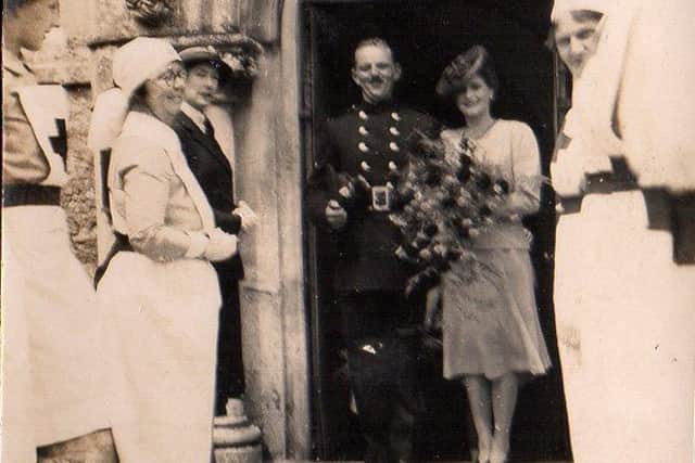 Charles and Betty Drawbridge after getting married in 1943. Picture: Jo Cooper