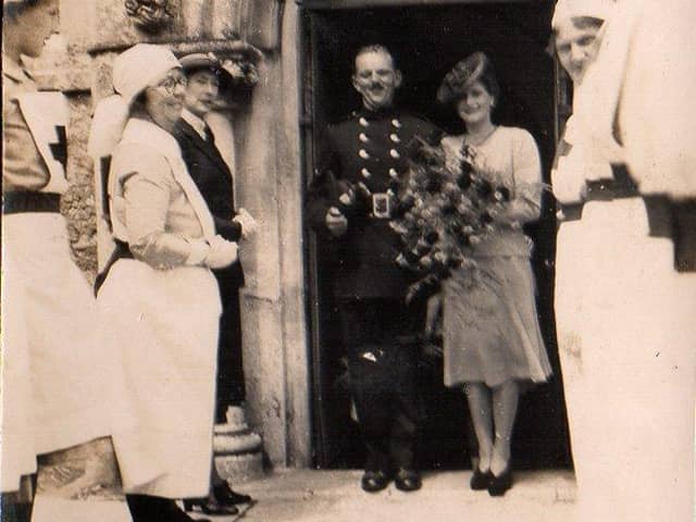 Charles and Betty Drawbridge after getting married in 1943. Picture: Jo Cooper