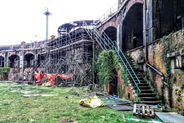 Inside Fort Gilkicker in Gosport. Picture: Tony Ash