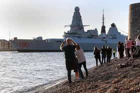 HMS Dragon leaving Portsmouth in 2018. Picture: Ministry of Defence