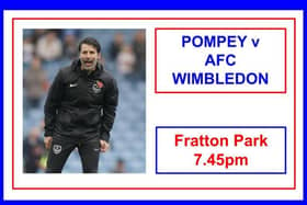 Pompey take on AFC Wimbledon in the Papa John's Trophy this evening.