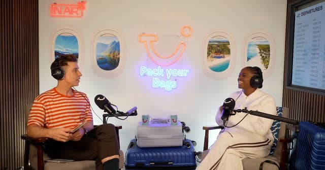 Russell Kane interviews Oti Mabuse for the 2nd Season of Pack Your Bags from TUI