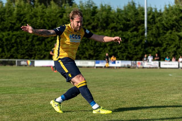 Moneyfields defender Sam Pearce believes the FA should have ended the non-league seasons a few months ago. Picture: Vernon Nash
