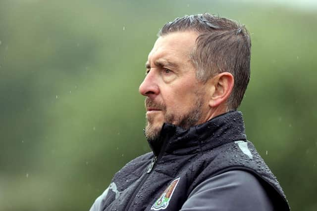 Jon Brady looks on during the pre-season friendly between Brackley and Northampton Town. (Photo by Pete Norton/Getty Images)