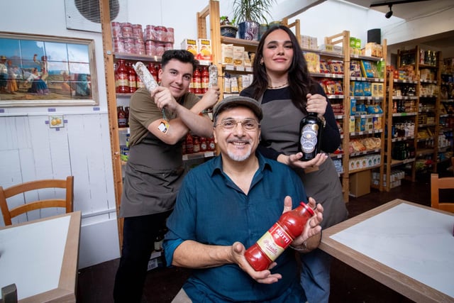 Pictured: Owner Alex Florio with his son Max and daughter Izzy.
Picture: Habibur Rahman