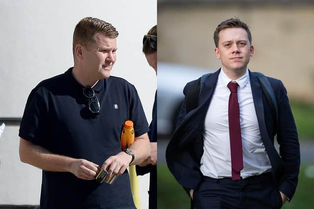 James Healy (left) and Guardian columnist Owen Jones who was assaulted by Healy in London. Pictures: Tim Thursfield/Express & Star and Aaron Chown/PA Wire