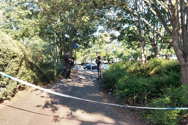 Northumberland Road in Fratton was closed off by police on Sunday, June 13 during the incident
Picture: Fiona Callingham