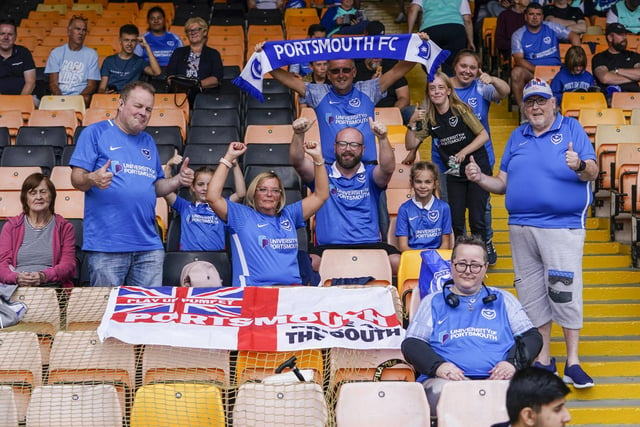 Pompey were accompanied by 1,685 Blues supporters for their first trip back to Vale Park in more than two decades.