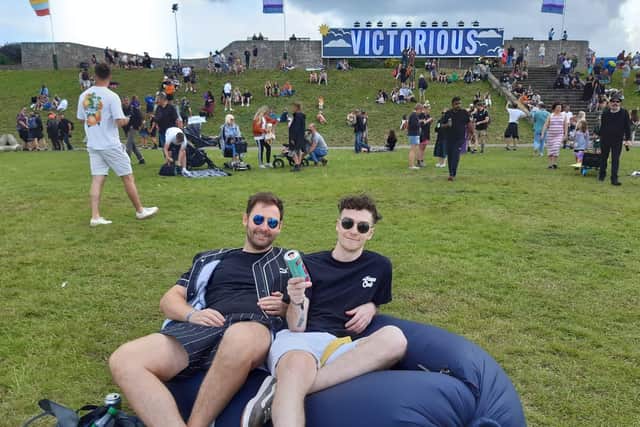 Danny Large, right, called the performance "fantastic".