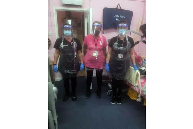 Carers at Admiral Care who are using PPE supplied by Antony.
