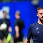 Baffins manager Danny Thompson was left to rue Charlie Oakwell's controversial red card at Hamble.
Picture: Chris Moorhouse