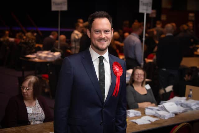 Stephen Morgan when he was returned as the MP for Portsmouth South at the General Election in December. Picture: Habibur Rahman