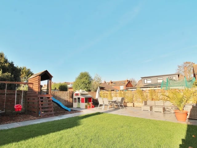 The listing says: "The accommodation comprises a particularly spacious hallway with doors off to all principle ground floor rooms including the two receptions and simply stunning open plan kitchen/dining area with utility and cloakroom off."