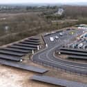 Powered by on-site solar panels, battery storage, and 100% renewable grid energy.