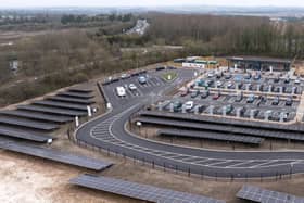 Powered by on-site solar panels, battery storage, and 100% renewable grid energy.