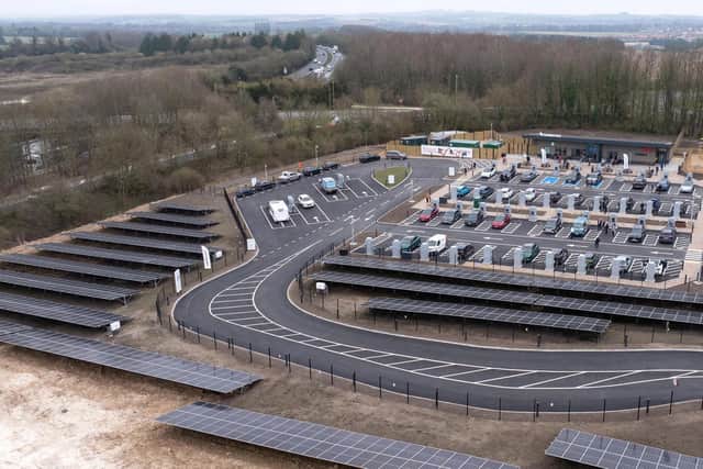 Powered by on-site solar panels, battery storage, and 100% renewable grid energy.