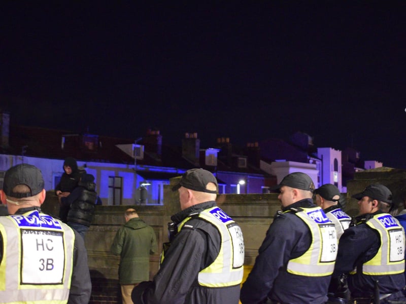 Heavy police presence for Portsmouth v Millwall match on Tuesday evening