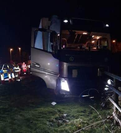 Police tweeted that the driver of this lorry, Aleksandrs Artemjevs, was reportedly three-and-a-half times the drink drive limit. 