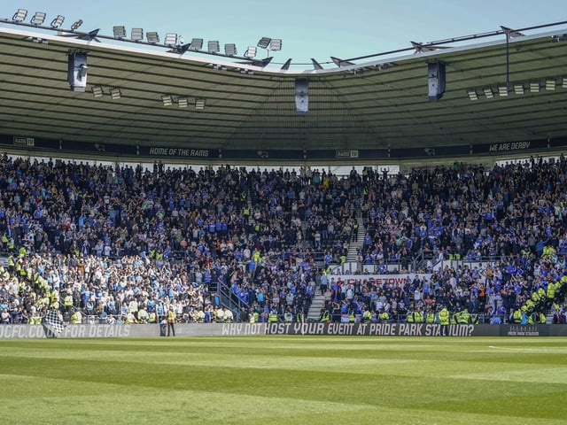 Ground name: Pride Park.
Round-trip distance: 382 miles.