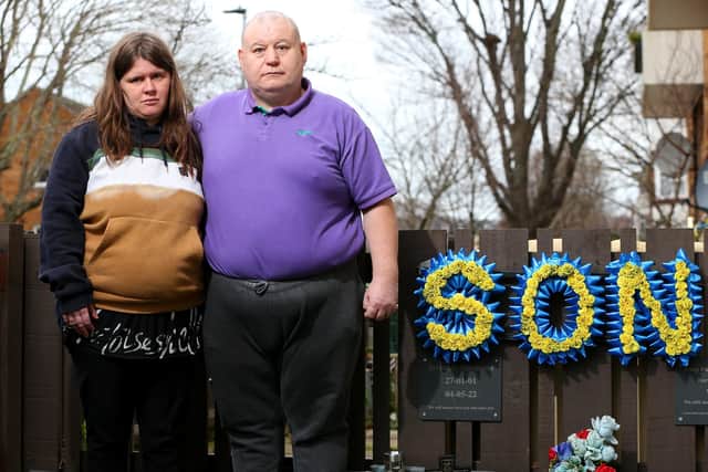 Stephen Simmons and Maria Brindle (father and stepmother respectively of Jeremie Simmons) are dissatisfied with the Prison Service over the death of Mr Simmons' son, Jeremie Simmons, in HMP Wakefield, and with West Yourkshire Police who are investigating it. They are pictured at their home in Southsea
Picture: Chris Moorhouse