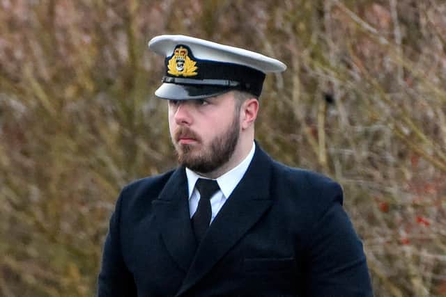 Sub Lieutenant Scott Ewing, who is based at HMS Collingwood
Picture: Ewan Galvin/Solent News & Photo Agency
