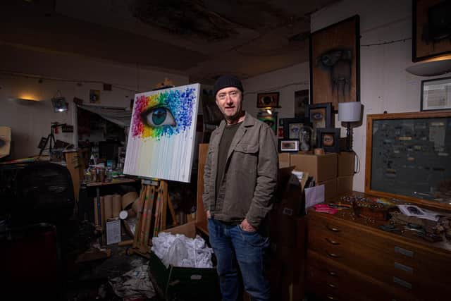 Artist My Dog Sighs at his studio in Southsea
Picture: Habibur Rahman