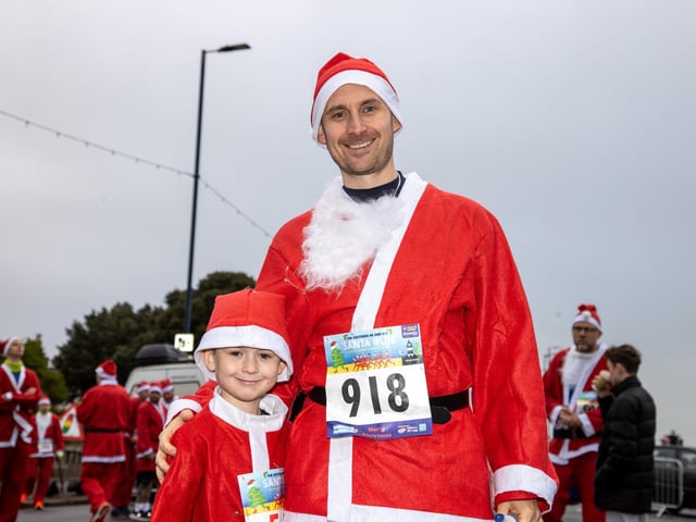 Pictured - Paul Charman with son Luca, seven, from Locks Heath.