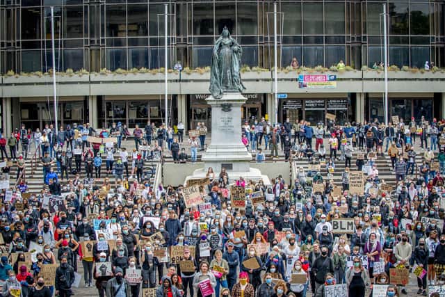 Thursday's Black Lives Matter protest in Guildhall Square 
Picture: Habibur Rahman