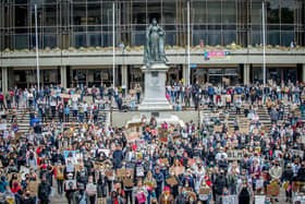 Thursday's Black Lives Matter protest in Guildhall Square 
Picture: Habibur Rahman