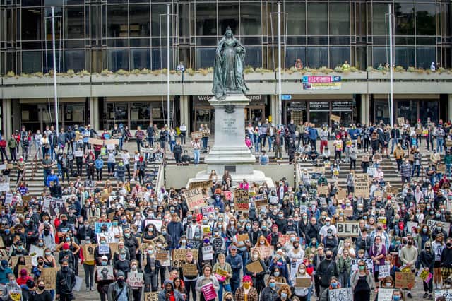 Thursday's Black Lives Matter protest in Guildhall Square
Picture: Habibur Rahman