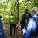 Kate from Woodland Well-being led the Forest Bathing session