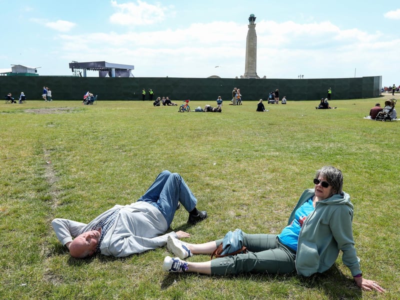 Crowds at the  D-Day 80 national commemorative eventPicture: Chris  Moorhouse (050624-039)