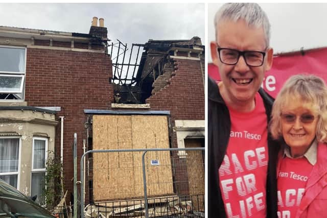 Gary and Denise whose house in Nelson Avenue exploded in Portsmouth