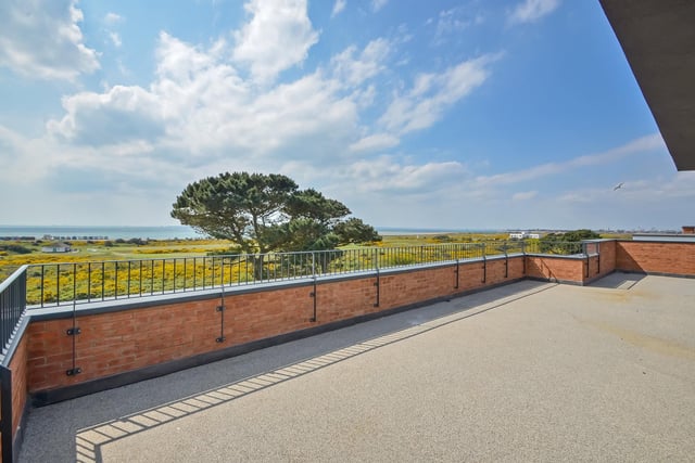 The Penthouse at The Breeze has 2,181 sq ft of living space and extensive terraces, as well as Solent views. Picture: Fine & Country