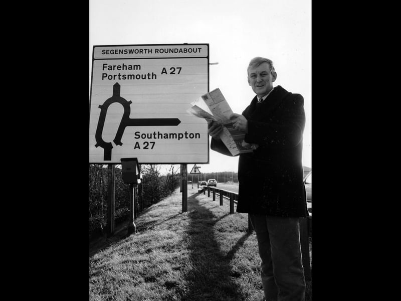 Sir Peter Lloyd, the Fareham MP who would not be opposed to a soccer stadium if a suitable site could be found in January 1995. The News PP824