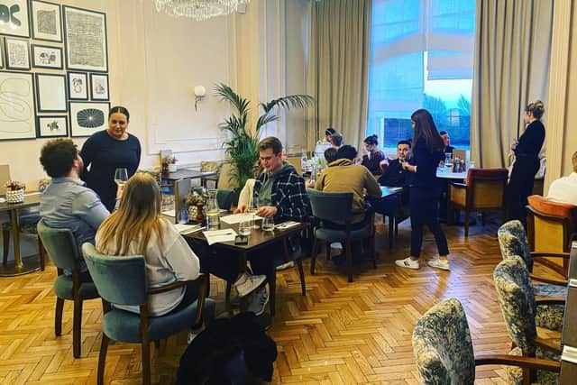 Staff training at the Queens Hotel, Southsea.