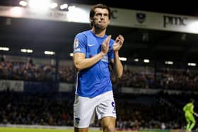 John Marquis kept George Hirst out of Pompey's side over the opening three months of the season. How Hirst has flourished since. Picture: Robin Jones/Digital South