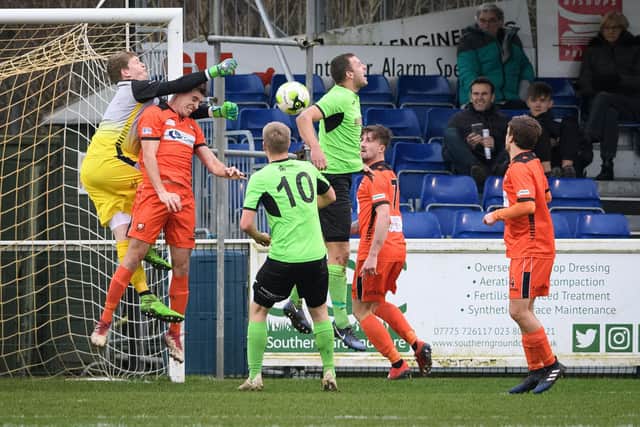 Fans watching a Wessex League game at Portchester last season. Royals boss Mick Catlin feels it's time they were allowed back into non-league grounds. Picture: Keith Woodland