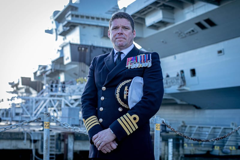 Commanding Officer Captain Richard Hewitt OBE said it was a privilege to see sailors being greeted by their loved ones in Portsmouth as they returned home from the USA. Picture: Habibur Rahman