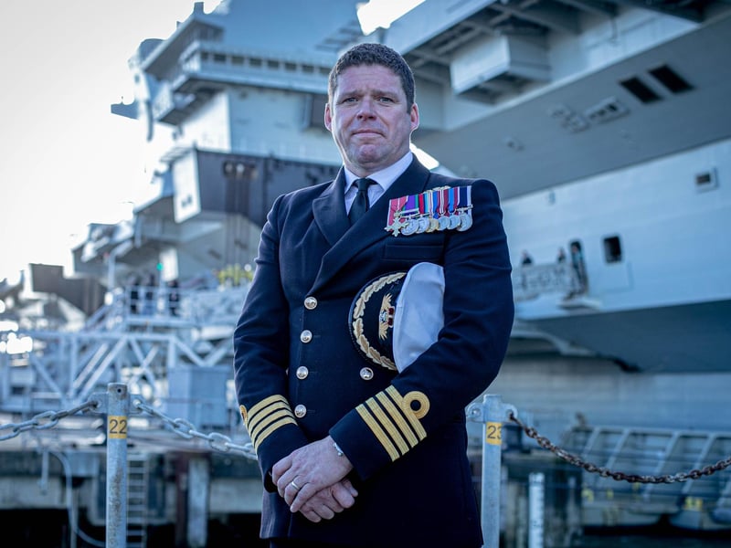 Commanding Officer Captain Richard Hewitt OBE said it was a privilege to see sailors being greeted by their loved ones in Portsmouth as they returned home from the USA. Picture: Habibur Rahman