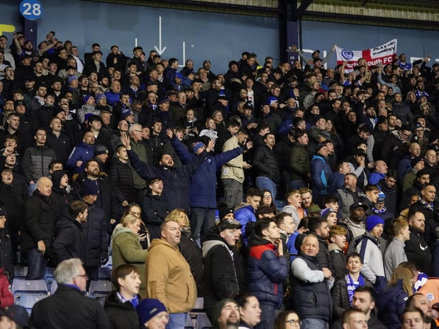Pompey 1,485 travelling fans were in full voice in their third away game on the spin at Oxford last night.