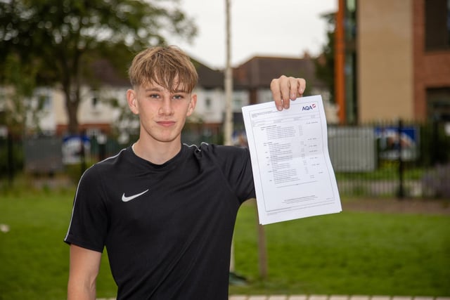 Students from Mayfield School received their GCSE results on Thursday morning.

Pictured - Dillon Greet, 16 has applied to join the Royal Navy 

Photos by Alex Shute