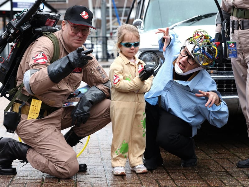 Pictured is Nelly, 3, having fun with the gang.
Picture: Sam Stephenson.